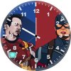 iron man and captain america artwork vo wall clock