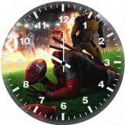 deadpool and wolverine super bowl fq wall clock