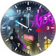 batman gotham art new ad wall clock