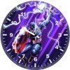 captain america justice never sleeps ur wall clock
