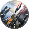 superman vs goku 22 wall clock