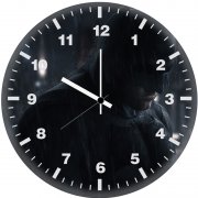 batman in dark rain nx wall clock