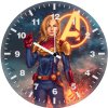 captain marvel in avengers endgame jn wall clock