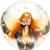 black widow artwork wq wall clock