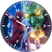 mcu spiderman giant green goblin 8v wall clock