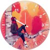 miles morales sitting on tree ce wall clock