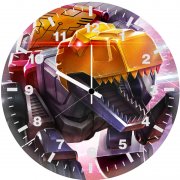 dinobots transformers art pz wall clock