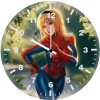 spider girl web of protection qk wall clock