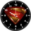 superman legacy logo xd wall clock