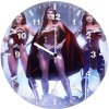wonder woman and his team art pw wall clock