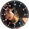 catwoman black dress 0d wall clock