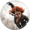 black widow fan art il wall clock