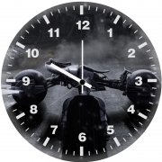 batman menacing batcycle yt wall clock