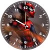 spiderman flame art q2 wall clock