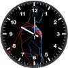 superman rising above the city id wall clock