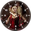 harley quinn cosplay ar wall clock