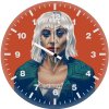 harley quinn playful and dangerous ib wall clock