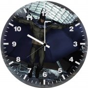 batman digital art jg wall clock