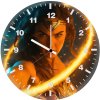 wonder woman into the action x8 wall clock