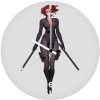 black widow walking wd wall clock