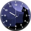batman rooftop minimal r4 wall clock