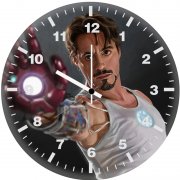 iron man testing suit vo wall clock