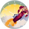 iron man sunset clouds minimalist x5 wall clock