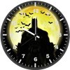batman yellow moon 9h wall clock