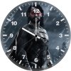 superman black suit long hair uz wall clock