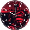 the batman red 4k wall clock