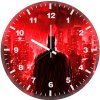 batman in red city 2a wall clock