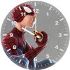 spider man eating burger 30 wall clock