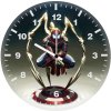 iron spider man holding captain america shield un wall clock