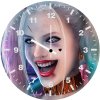 harley quinn smile art y9 wall clock