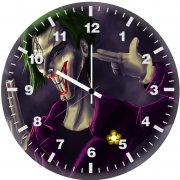 joker artwork 9p wall clock