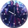 harley quinn and joker slayer cf wall clock