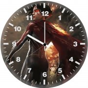 sasha calle concept art as supergirl iz wall clock