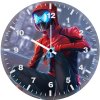 spiderman night mask b8 wall clock