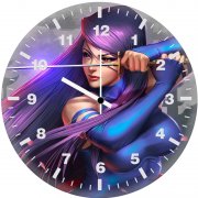 psylocke art gk wall clock