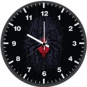 spiderman minimalist digital art z3 wall clock