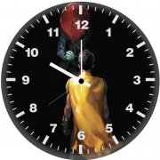 joker giving balloon to robin u9 wall clock