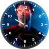 superman blue and red lightning strike wf wall clock
