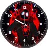 miles morales in red and black 2a wall clock