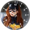 batgirl on bike cosplay v7 wall clock