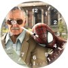 stan lee and spiderman ly wall clock