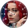 mera redhead portrait rm wall clock