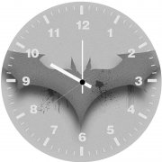 bat logo x1 wall clock