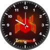 neon spiderman logo 4j wall clock
