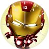 iron man digital artwork md wall clock