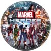 marvel heroes ni wall clock